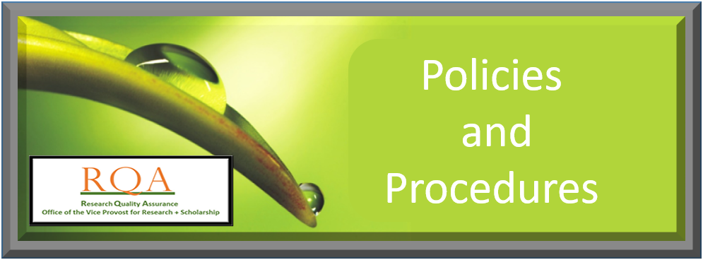 policies and procedures with um logo